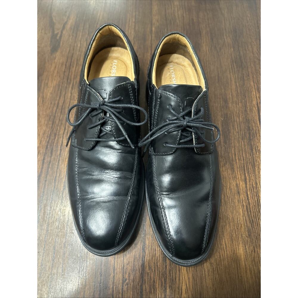 Florsheim Comfortech Lace Up Black Leather Oxford Shoes Men Size 9 D 13230-001